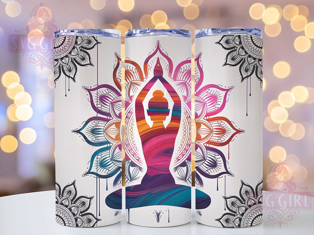 Affirmation Positive Quote Yoga Tumbler, Positive Quote Cup, Mindful Inspiration Wrap, 20Oz Sublimation Tumbler, Motivational Wellness Design, Spiritual Yoga Gift, Uplifting Meditation Cup Sublimation SvggirlplusArt 