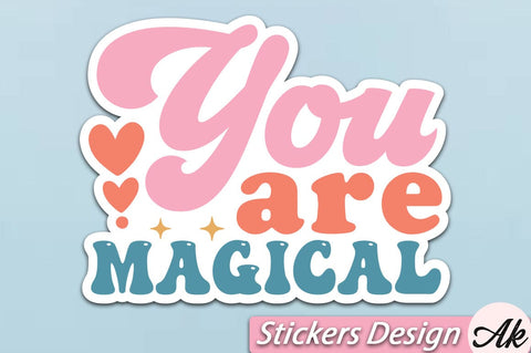 Affirmation Stickers Bundle SVG akazaddesign 