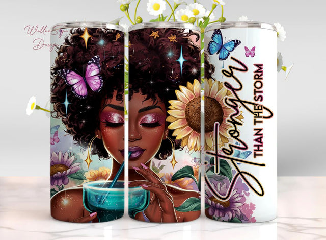Affirmation Tumbler Wrap, 20oz Skinny Sublimation Tumbler Design, Margarita Sunflower Sublimation Wrap, Inspirational Tumbler PNG Downloads Sublimation WillowSageDesign 