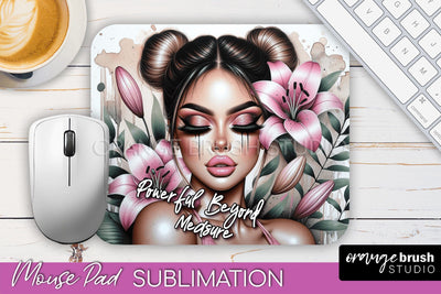 Affirmations Mouse Pad PNG, inspirational Quote Sublimation Sublimation OrangeBrushStudio 