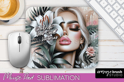 Affirmations Mouse Pad PNG, inspirational Quote Sublimation Sublimation OrangeBrushStudio 