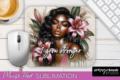 Affirmations Mouse Pad PNG, inspirational Quote Sublimation Sublimation OrangeBrushStudio 