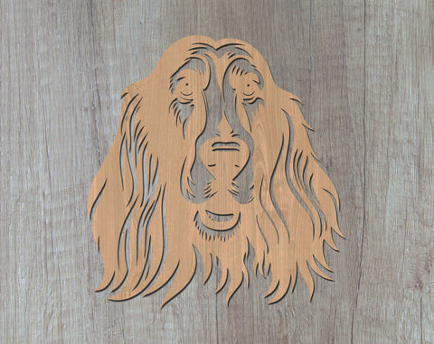 Afghan Hound Laser SVG Cut File, Afghan Hound Glowforge File, Afghan Hound DXF, Afghan Hound Wall Art SVG SVG HappyDesignStudio 