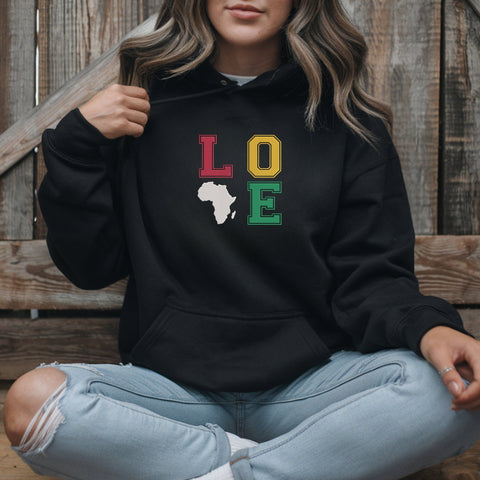 Africa Love Embroidery Design – Colorful LOVE Africa Map Varsity Letter Machine Embroidery File Embroidery/Applique DESIGNS PatternFeed8 