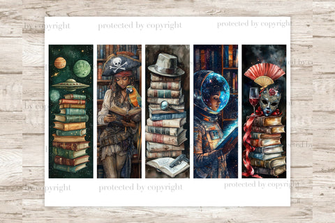 African American Bookmarks | Reading Printable SVG GlamArtZhanna 