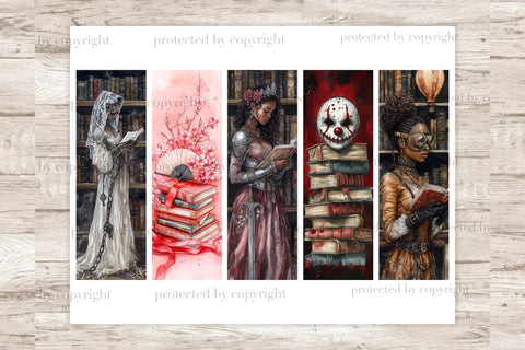 African American Bookmarks | Reading Printable SVG GlamArtZhanna 