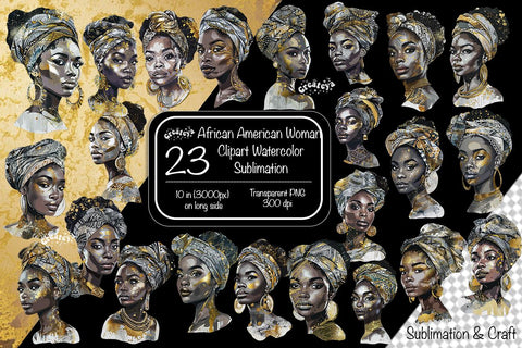 African American clipart Sublimation Afro queen t-shirt Black woman wall art PNG picture Digital download Sublimation Createya Design 