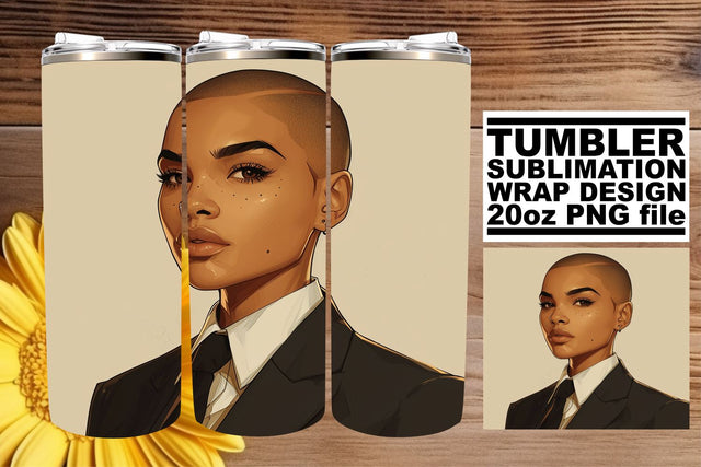 African American Woman Sublimation Tumblers Sublimation afrosvg 