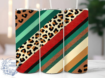African Colors Bold Leopard Tumbler Wrap, Leopard Print Wrap, 20oz Sublimation Tumbler, Pan African Leopard Design, Bold Animal Print Wrap, Cultural Pride Tumbler, Vibrant Leopard Tumbler Sublimation ToriDesigns 