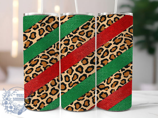 African Colors Bold Leopard Tumbler Wrap, Leopard Print Wrap, 20oz Sublimation Tumbler, Pan African Leopard Design, Bold Animal Print Wrap, Cultural Pride Tumbler, Vibrant Leopard Tumbler Sublimation ToriDesigns 