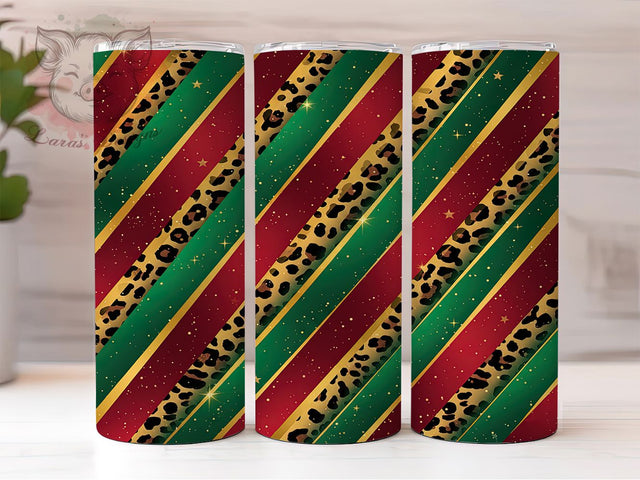 African Colors Leopard Tumbler, Tribal Print Wrap, Cultural Heritage Cup, 20oz Sublimation Wrap, Afrocentric Empowerment Tumbler, Stylish Leopard Pattern Cup, Traditional African Art Wrap Sublimation Lara' s Designs 
