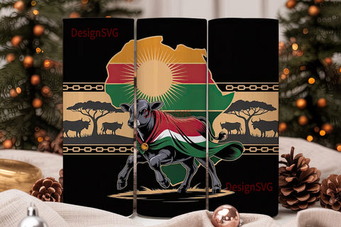 African Heritage Calf 20oz Tumbler Wrap Sublimation DesignSVG 