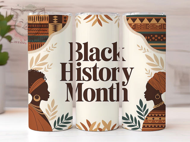 African Heritage Pride Tumbler, African Heritage Wrap, Cultural Pride Cup, 20oz Sublimation Wrap, Afrocentric Empowerment Tumbler, Strong Black Identity Cup, Traditional Heritage Design Wrap Sublimation Lara' s Designs 