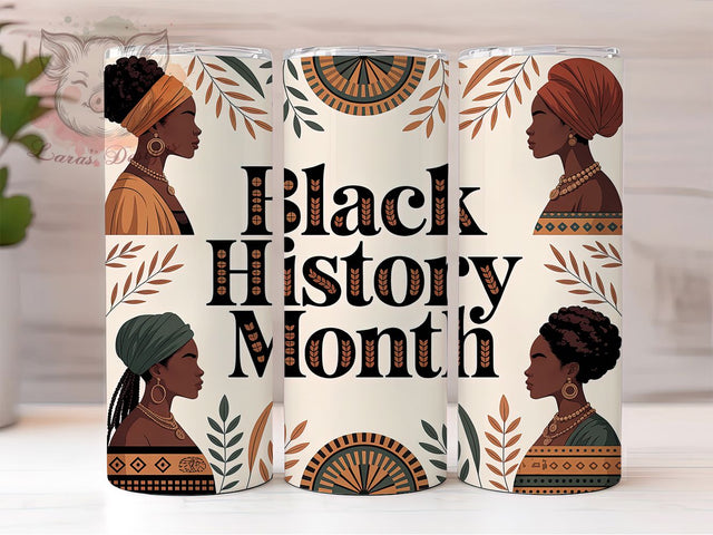African Heritage Pride Tumbler, African Heritage Wrap, Cultural Pride Cup, 20oz Sublimation Wrap, Afrocentric Empowerment Tumbler, Strong Black Identity Cup, Traditional Heritage Design Wrap Sublimation Lara' s Designs 