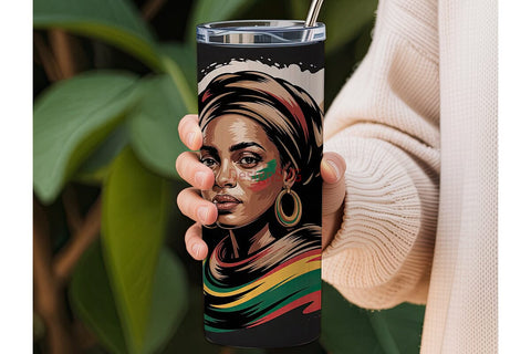 African Queen 20oz Tumbler Wrap Sublimation DesignSVG 