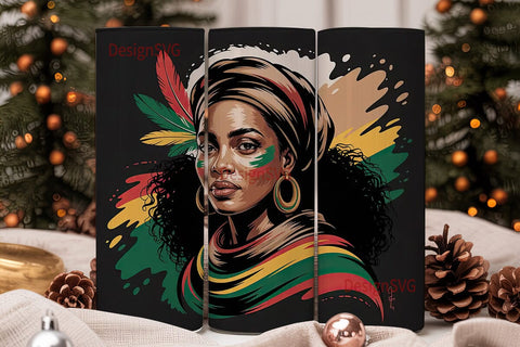 African Queen 20oz Tumbler Wrap Sublimation DesignSVG 