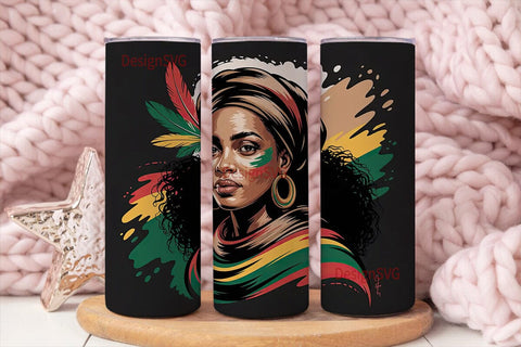 African Queen 20oz Tumbler Wrap Sublimation DesignSVG 