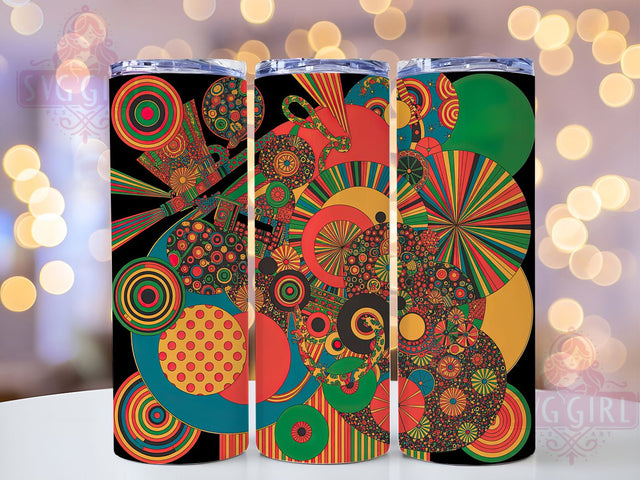 African Tribal Pattern Tumbler, Abstract Tribal Wrap, Ethnic Cup Design, 20oz Sublimation Wrap, African Print Tumbler, Tribal Abstract Cup, Cultural Pattern Wrap Sublimation SvggirlplusArt 