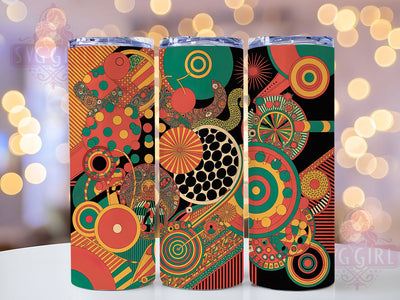 African Tribal Pattern Tumbler, Abstract Tribal Wrap, Ethnic Cup Design, 20oz Sublimation Wrap, African Print Tumbler, Tribal Abstract Cup, Cultural Pattern Wrap Sublimation SvggirlplusArt 