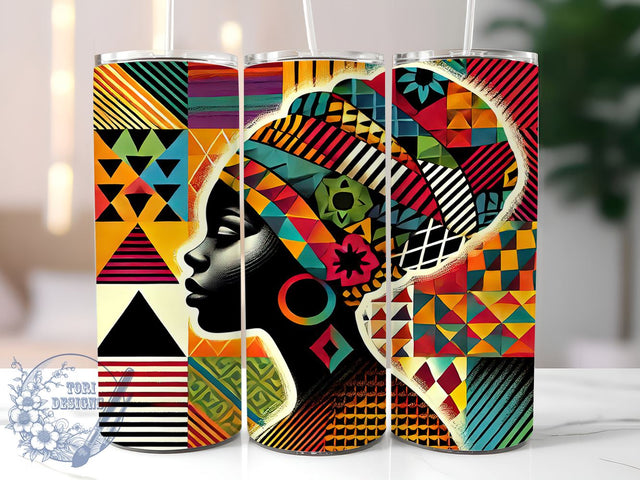 African Woman Pride 20oz Tumbler, Black Woman, BLM Pride, African Pride, Tumbler Wrap, 20oz Tumbler, Sublimation Design Sublimation ToriDesigns 