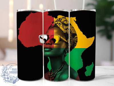 Africana Heritage Black Woman Tumbler, Black Woman, Africana Style, Heritage Art, 20Oz Tumbler, Sublimation Wrap, Digital Download Sublimation ToriDesigns 