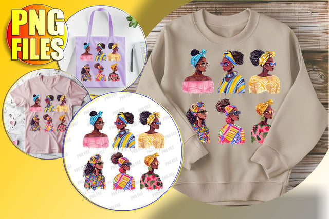 Afro American Portrait Sublimation Sublimation afrosvg 