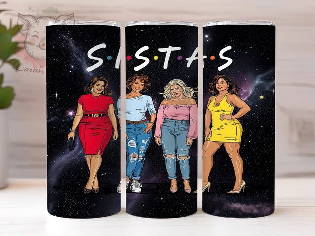 Afro Black Woman Empowerment Tumbler, Black Woman Tumbler Wrap, Nubian Tumbler Design, African American Tumbler PNG, Sisters Tumbler Wrap, Sistas Tumbler Design Sublimation Lara' s Designs 