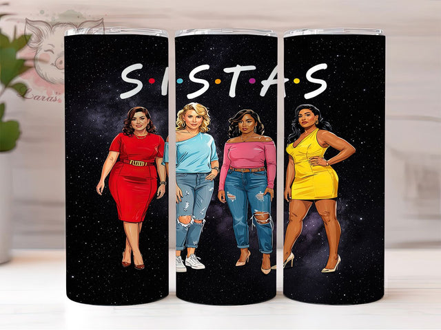 Afro Black Woman Empowerment Tumbler, Black Woman Tumbler Wrap, Nubian Tumbler Design, African American Tumbler PNG, Sisters Tumbler Wrap, Sistas Tumbler Design Sublimation Lara' s Designs 