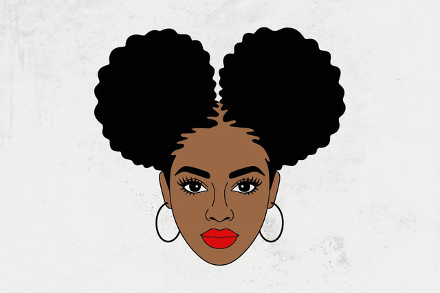 Afro Black Woman SVG: Queen Silhouette File SVG DesignDestine 