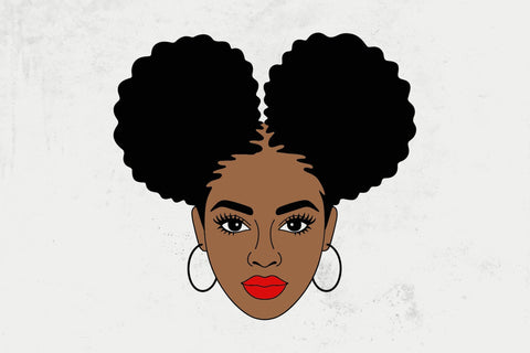 Afro Black Woman SVG: Queen Silhouette File SVG DesignDestine 