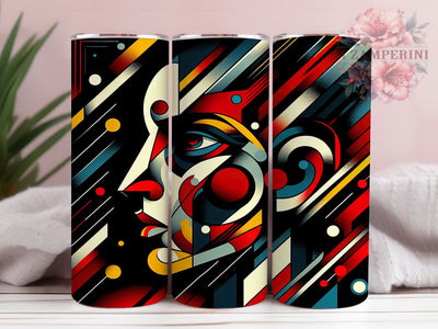 Afro Minimalist Abstract Tumbler Wrap, Minimalist Style, Modern Design, Ethnic Theme, Abstract Pattern, Tumbler Wrap, Sublimation Design Sublimation Li Zamperini 