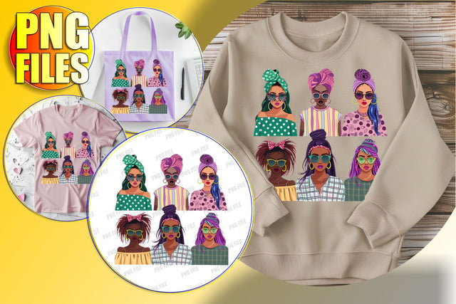 Afro Portrait Design for Sublimation Sublimation afrosvg 