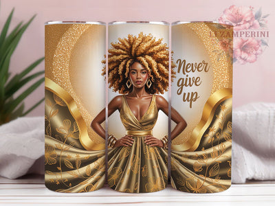 Afro Queen Empowerment Tumbler Wrap, Inspirational Quote, Empowerment Theme, Ethnic Style, Motivational Design, Tumbler Wrap, Sublimation Design Sublimation Li Zamperini 