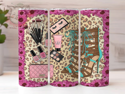 Afro Queen Leopard Boss Lady Tumbler, Leopard Heels Cup, Sassy Black Girl Tumbler, 20oz Boss Lady Gift, Fashionista Sublimation Wrap, Glamorous Leopard Cup, Black Girl Magic Sublimation Lara' s Designs 