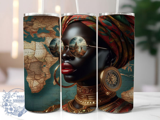 Afro Woman 1865 Vibes Juneteenth Tumbler, 1865 Vibes Wrap, Juneteenth Tumbler Design, Black History Tumbler, 20oz Sublimation Wrap, Freedom Celebration Tumbler, African American Pride Wrap Sublimation ToriDesigns 