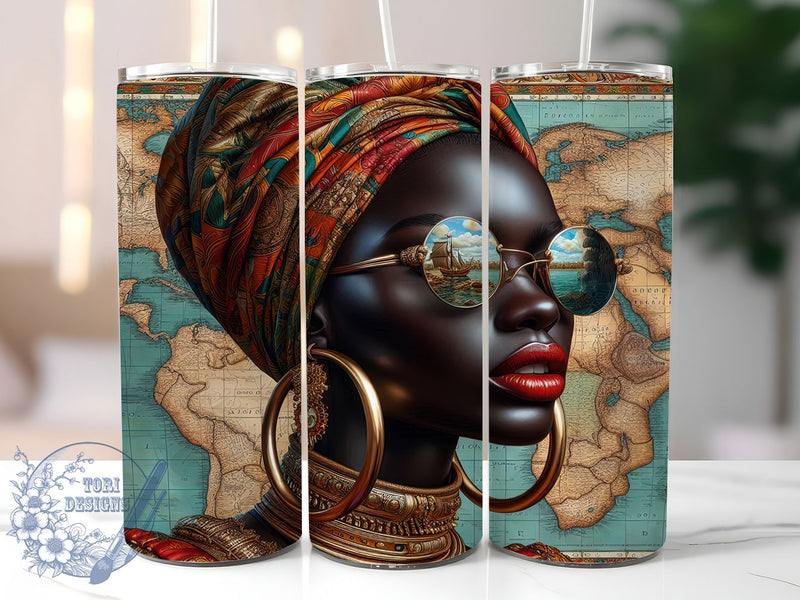 Afro Woman 1865 Vibes Juneteenth Tumbler, 1865 Vibes Wrap, Juneteenth Tumbler Design, Black History Tumbler, 20oz Sublimation Wrap, Freedom Celebration Tumbler, African American Pride Wrap Sublimation ToriDesigns 