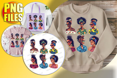 Afro Woman Clipart for Sublimation Sublimation afrosvg 