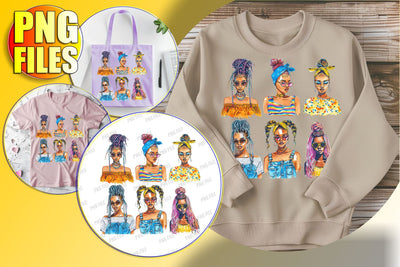 Afro Woman Design for Sublimation Sublimation afrosvg 