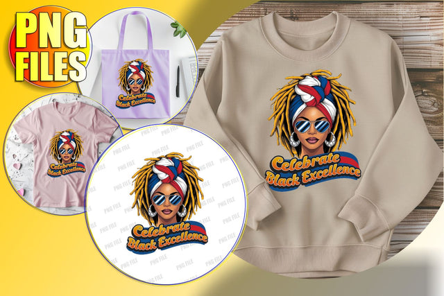 Afro Woman Portrait Sublimation PNG Sublimation afrosvg 