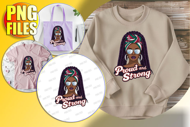Afro Woman Quote Art PNG Sublimation Sublimation afrosvg 