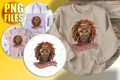 Afro Woman Quote PNG Design Sublimation afrosvg 