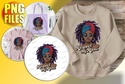 Afro Woman Quote Sublimation Art PNG Sublimation afrosvg 
