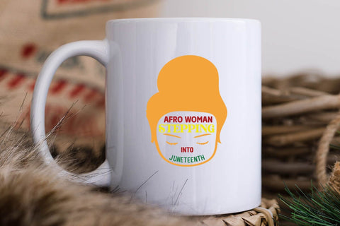 Afro Woman Stepping Into Juneteenth SVG Angelina750 