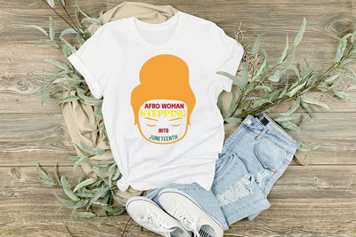 Afro Woman Stepping Into Juneteenth SVG Angelina750 