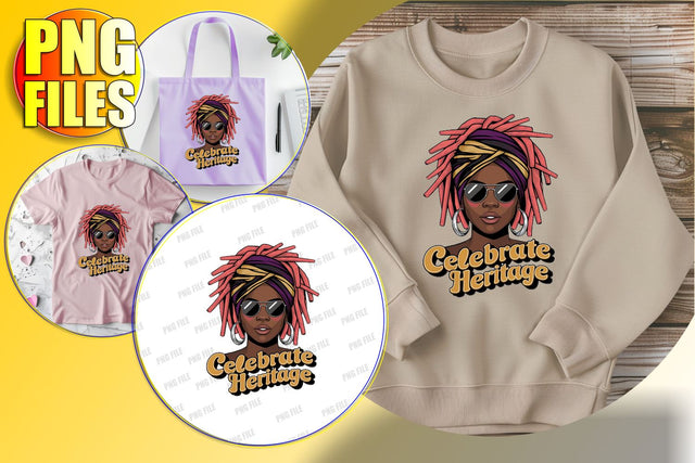 Afro Woman Sublimation with Quote Art Sublimation afrosvg 