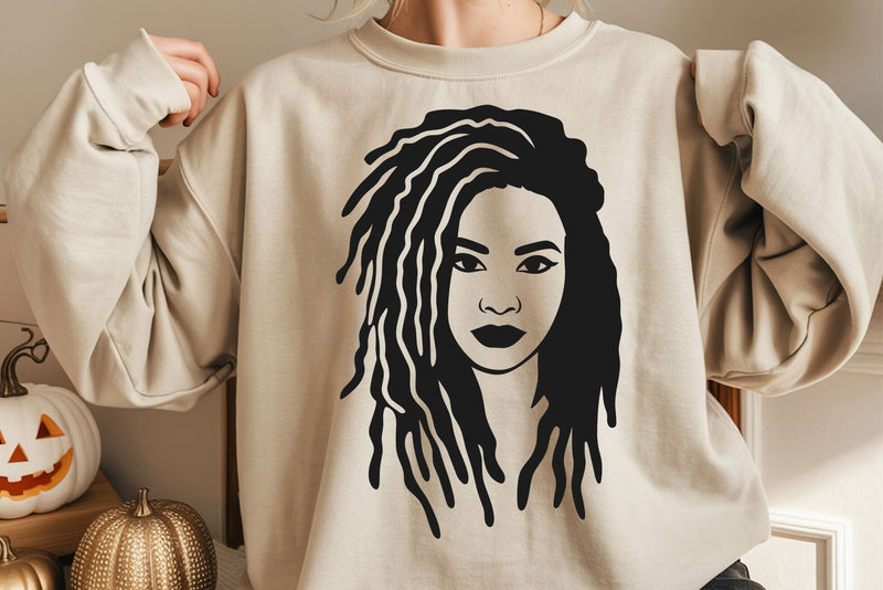 Afro Woman SVG: Black Queen File, Silhouette Files SVG DesignDestine 