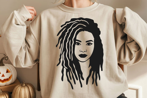 Afro Woman SVG: Black Queen File, Silhouette Files SVG DesignDestine 