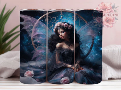 Afrocentric Black Fairy Tumbler, Melanin Fairy Theme, Dreamcatcher Design, Afrocentric Fantasy Style, Mystical Enchanted Artwork, Cultural Pride Aesthetic, Tumbler Wrap, Sublimation Design, 20oz Tumble Sublimation Li Zamperini 