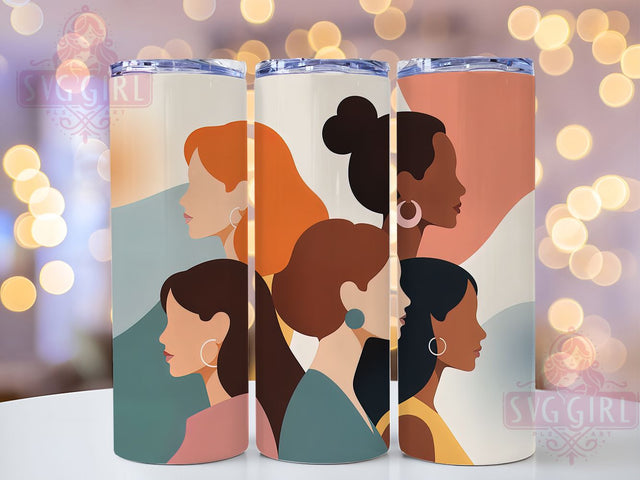 Afrocentric Black Girl Tumbler, Afrocentric Fashion Wrap, African American Pride Cup, 20oz Sublimation Wrap, Chic Black Girl Tumbler, Cultural Heritage Cup, Empowerment Stylish Wrap Sublimation SvggirlplusArt 