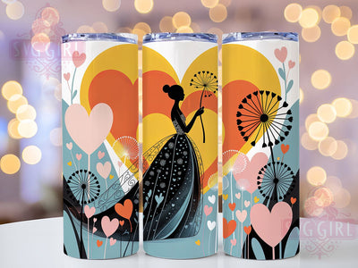 Afrocentric Black Love Tumbler, Hearts Love Wrap, Black Love Cup Design, 20oz Sublimation Wrap, Afrocentric Romance Tumbler, Cultural Pride Cup, Stylish Valentine Wrap Sublimation SvggirlplusArt 